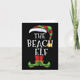Kerst Elf Familie Matching Kerstmis In Juli Grappi Kaart
