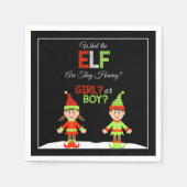 Kerst Elf Geslacht Reveal Servetten (Voorkant)