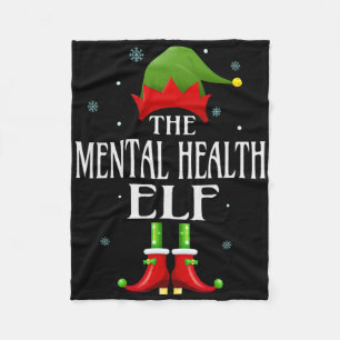 Kerst Elf Grappige Familie Matching Chris Fleece Deken