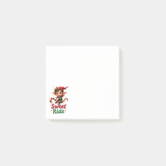 Kerst Elf Kerstmis Post-it® Notes (Voorkant)