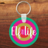 Kerst "Elf leven" Sleutelhanger (Voorkant)
