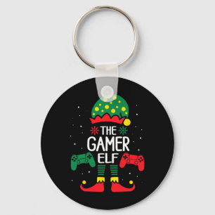Kerst Elf Matching Gamer Familie Gaming Boys Ki Sleutelhanger