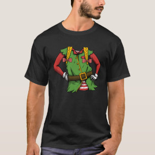 Kerst Elf Meisje Blond Vlechten Elf Gnome Dochter T-shirt