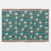 Kerst Elf met hulst, krans & pepermunt Deken (Voorkant)