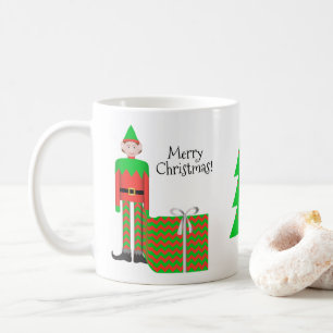 Kerst Elf Mok - Chevron Cadeaupakket