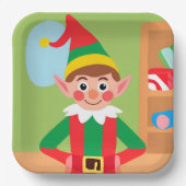 Kerst Elf Papier Bord (Voorkant)