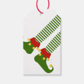 Kerst Elf Vakantie Feestelijke Elf Plank Plezier Cadeaulabel (Voorkant)