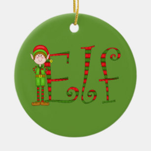 Kerst-Elf-versiering Keramisch Ornament