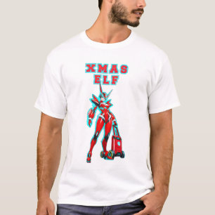 Kerst Elf Warrior: verdediger van de Noordpool T-shirt