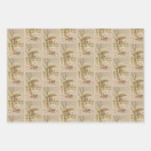 Kerst Elven Wrapping Papier Set 2 Inpakpapier Vel (Voorkant 2)