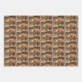 Kerst Elven Wrapping Papier Set 2 Inpakpapier Vel