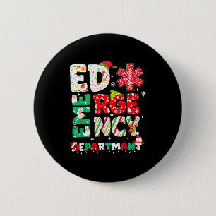 Kerst Emergency Room Er Rn Verpleegster Afdeling H Ronde Button 5,7 Cm