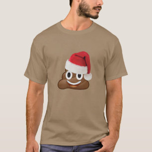 kerst - emoji stortplaats toiletgrappig hemddesign t-shirt