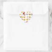 kerst emojis hart sticker (Tas)