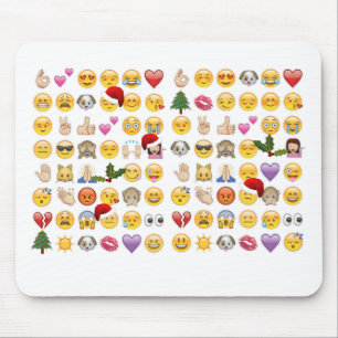kerst emojis muismat