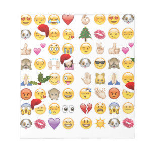 kerst emojis notitieblok