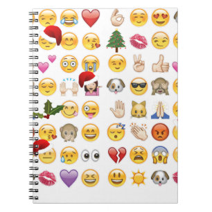 kerst emojis notitieboek