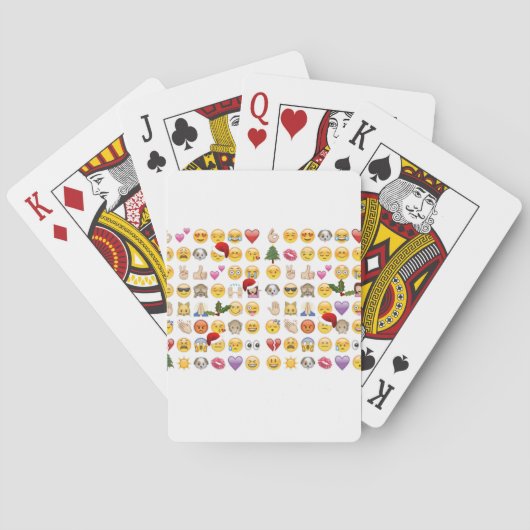 kerst emoji's pokerkaarten (Achterkant)
