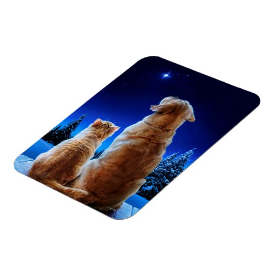 Kerst- en hondenwonder magneet (Linkerzijde)