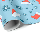 Kerst- en jaarpatroon cadeaupapier (Rol Hoek)