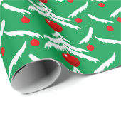 Kerst- en jaarpatroon cadeaupapier (Rol Hoek)