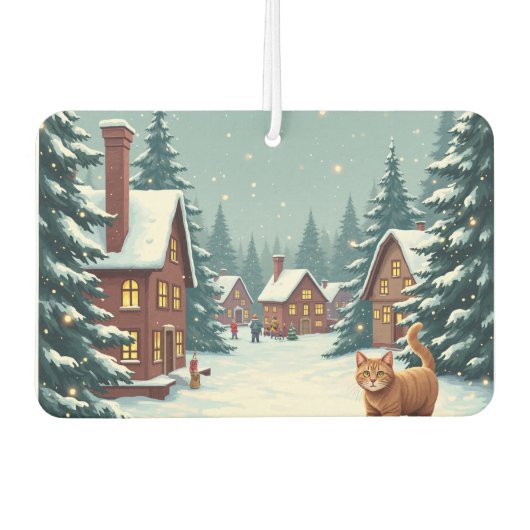 Kerst en katten luchtverfrisser (Voorkant)