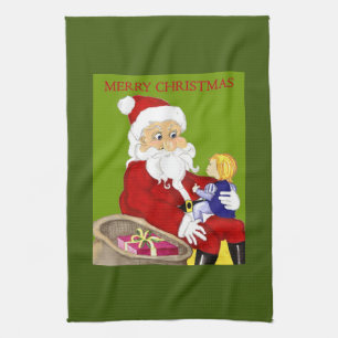 Kerst- en keukenhanddoeken voor vrolijk kerstfeest
