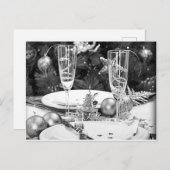 ***KERST EN NIEUWJAAR**** BRIEFKAART/UITNODIGING UITNODIGING BRIEFKAART (Voorkant / Achterkant)