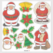 Kerst en Nieuwjaar Sticker Set (Vel)