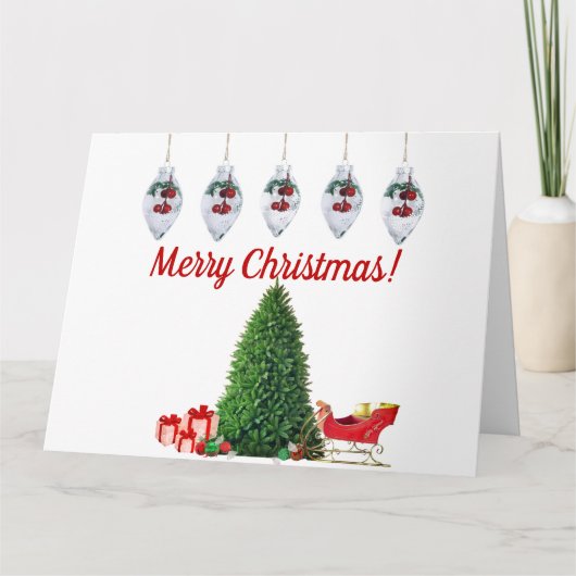 Kerst- en Nieuwjaarskaart Kaart (Voorkant)