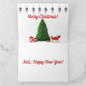 Kerst- en Nieuwjaarskaart Kaart (Binnen)