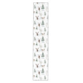 Kerst- en sneeuwkerstbomen medium tafelloper (Voorkant)