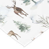 Kerst- en sneeuwkerstbomen medium tafelloper (Hoek)