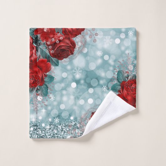 Kerst- en Snowflakes voor handdoeken (Wasdoekje)