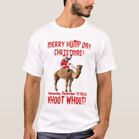 Kerst en T-shirt met prettige feestdag (Voorkant)