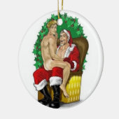 Kerst- en Twink Gay-versiering Keramisch Ornament (Links)