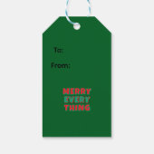 Kerst en wensen cadeaulabel (Achterkant)