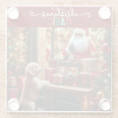 Kerst en wensen glazen onderzetter (Achterkant)