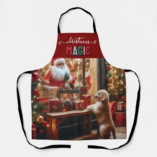 Kerst en wensen schort (Voorkant)