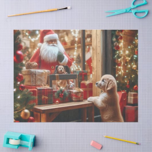 Kerst en wensen tissuepapier (Craft)