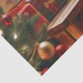 Kerst en wensen tissuepapier (Detail)