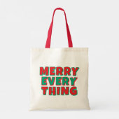 Kerst en wensen tote bag (Achterkant)