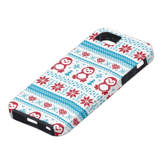 Kerst- en winterbreiwerk Case-Mate iPhone case (Onderkant)