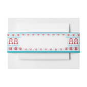 Kerst- en winterbreiwerk uitnodigingen wikkel (Voorkant Voorbeeld)