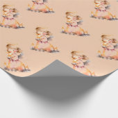 Kerst Engel Blessing Cadeaupapier (Hoek)