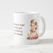 Kerst Engel Blessing Extra Grote Beker (Voorkant rechts)