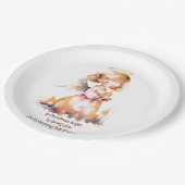 Kerst Engel Blessing Papieren Bordje (Gekanteld)