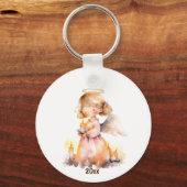 Kerst Engel Blessing Sleutelhanger (Achterkant)
