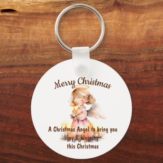 Kerst Engel Blessing Sleutelhanger (Voorkant)