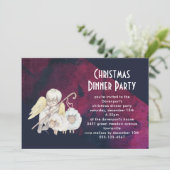 Kerst Engel Herder met Lambs Kerstmis Kaart (Staand voorkant)